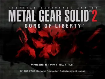Metal Gear Solid 2 - Sons of Liberty screen shot title